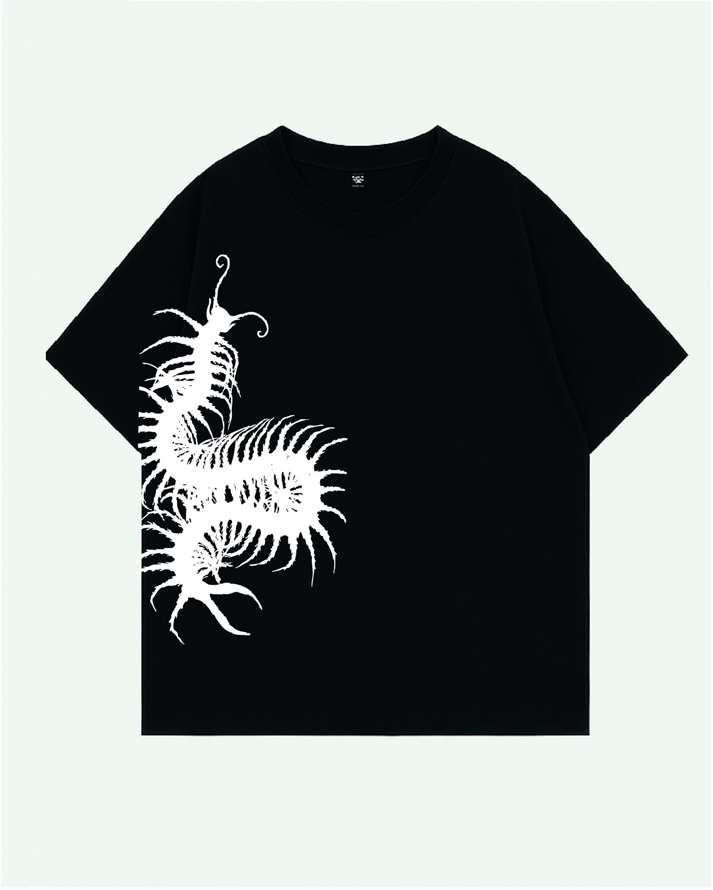 Camiseta Manga Corta Negra Centipede